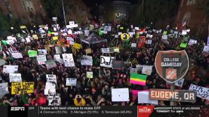 Eugene, OR - October 22, 2022 - University of Oregon: College GameDay Built by the Home Depot