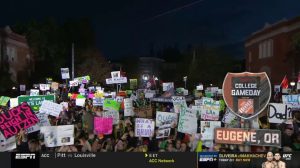 Eugene, OR - October 22, 2022 - University of Oregon: College GameDay Built by the Home Depot