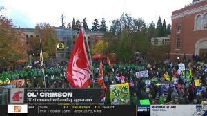 Eugene, OR - October 22, 2022 - University of Oregon: College GameDay Built by the Home Depot