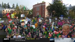 Eugene, OR - October 22, 2022 - University of Oregon: College GameDay Built by the Home Depot