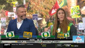 Eugene, OR - October 22, 2022 - University of Oregon: College GameDay Built by the Home Depot