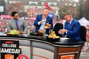 Athens, GA - November 5, 2022 - University of Georgia: On the set of College GameDay Built by the Home Depot. (Photo by Joshua R. Gateley / ESPN Images)
