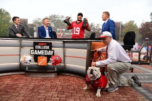 Athens, GA - November 5, 2022 - University of Georgia: On the set of College GameDay Built by the Home Depot. (Photo by Joshua R. Gateley / ESPN Images)